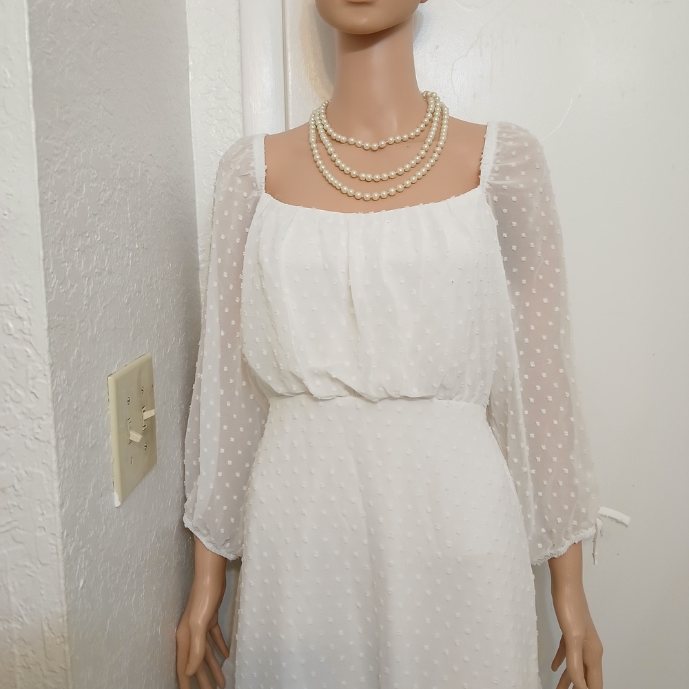 Speechless White Long Sleeve Dress